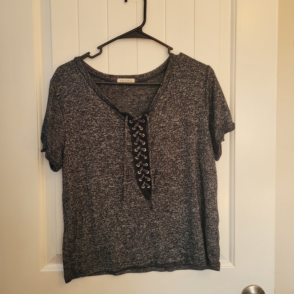 ⚠️BOGO⚠️ Gray/black top